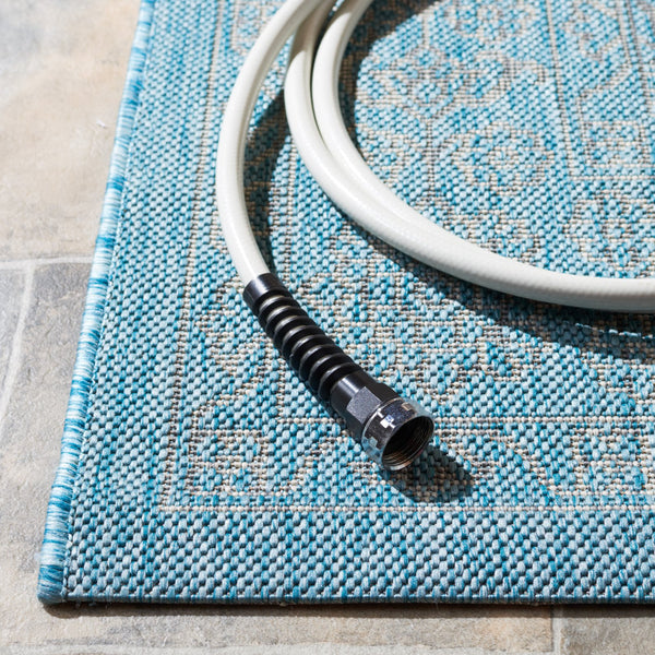 Safavieh Coutyard Elegant Grey And Navy Area Rug – Durable, Oeko Tex Certified, Stunning Design For Home Decor Grey ,Navy 88% Polypropylene,12% Polyester Cy8232-36812-7r