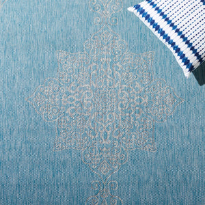 Safavieh Coutyard Elegant Grey And Navy Area Rug – Durable, Oeko Tex Certified, Stunning Design For Home Decor Grey ,Navy 88% Polypropylene,12% Polyester Cy8232-36812-7r