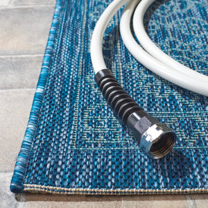 Safavieh Coutyard Elegant Grey And Navy Area Rug – Durable, Oeko Tex Certified, Stunning Design For Home Decor Grey ,Navy 88% Polypropylene,12% Polyester Cy8232-36812-7r