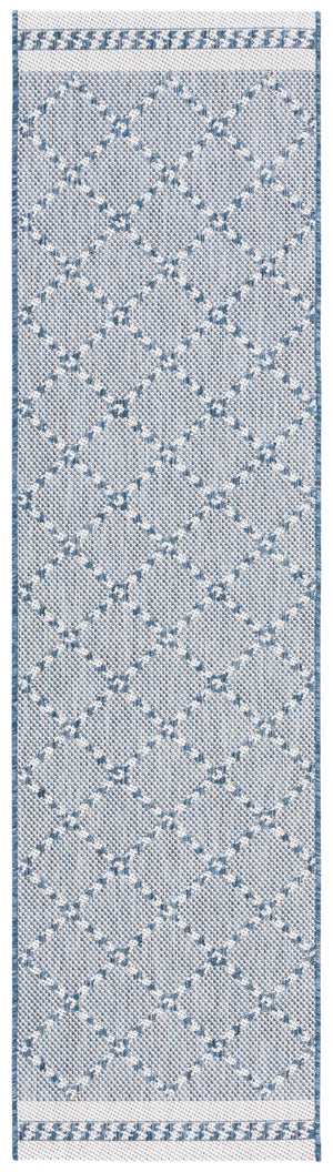 Safavieh Courtyard Exquisite Powerloomed Area Rug – Sophisticated Navy/Ivory Design For Indoor/Outdoor Spaces Navy ,Ivory 88% Polypropylene,12% Polyester Cy8234-534-810