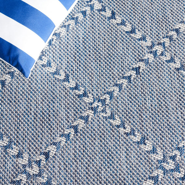 Safavieh Courtyard Exquisite Powerloomed Area Rug – Sophisticated Navy/Ivory Design For Indoor/Outdoor Spaces Navy ,Ivory 88% Polypropylene,12% Polyester Cy8234-534-810