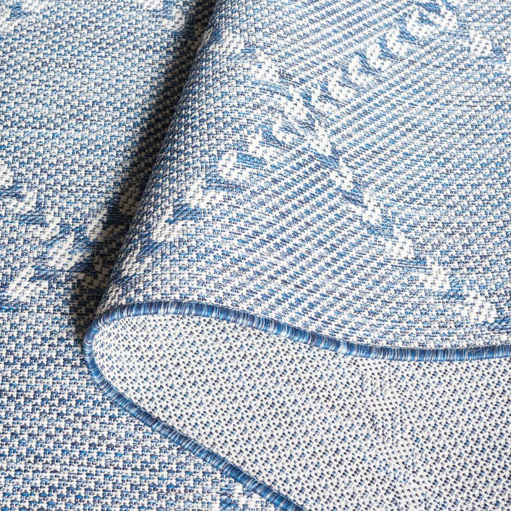 Safavieh Courtyard Exquisite Powerloomed Area Rug – Sophisticated Navy/Ivory Design For Indoor/Outdoor Spaces Navy ,Ivory 88% Polypropylene,12% Polyester Cy8234-534-810