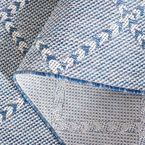 Safavieh Courtyard Exquisite Powerloomed Area Rug – Sophisticated Navy/Ivory Design For Indoor/Outdoor Spaces Navy ,Ivory 88% Polypropylene,12% Polyester Cy8234-534-810