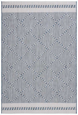 Safavieh Courtyard 8234 PowerLoomed Indoor / Outdoor Rug Navy / Ivory CY8234-534-7SQ
