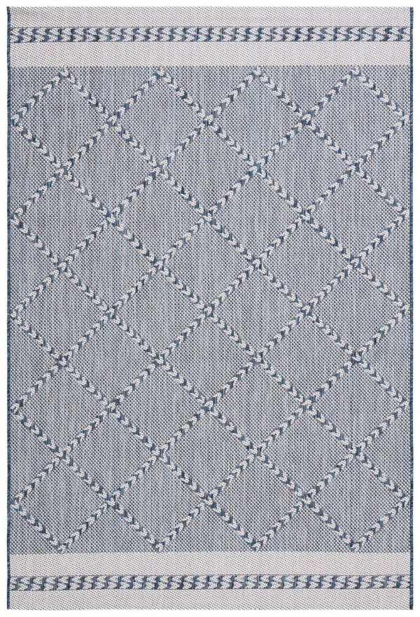 Safavieh Courtyard 8234 PowerLoomed Indoor / Outdoor Rug Navy / Ivory CY8234-534-7SQ