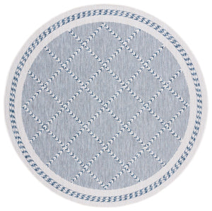 Safavieh Courtyard 8234 PowerLoomed Indoor / Outdoor Rug Navy / Ivory CY8234-534-7SQ