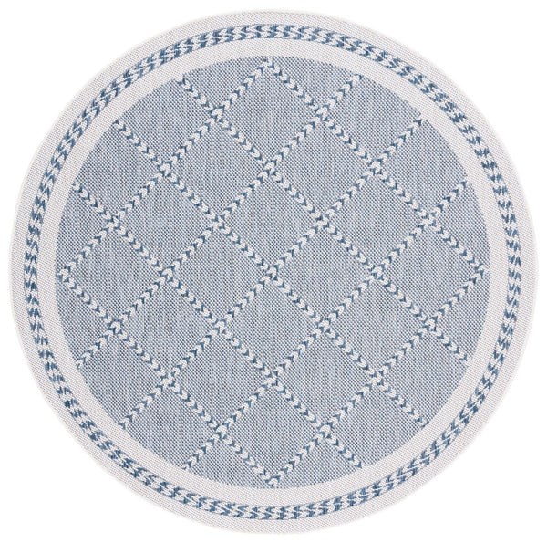 Safavieh Courtyard 8234 PowerLoomed Indoor / Outdoor Rug Navy / Ivory CY8234-534-7SQ