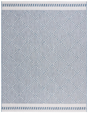 Safavieh Courtyard 8234 PowerLoomed Indoor / Outdoor Rug Navy / Ivory CY8234-534-7SQ