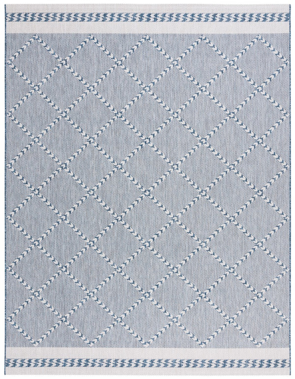 Safavieh Courtyard 8234 PowerLoomed Indoor / Outdoor Rug Navy / Ivory CY8234-534-7SQ