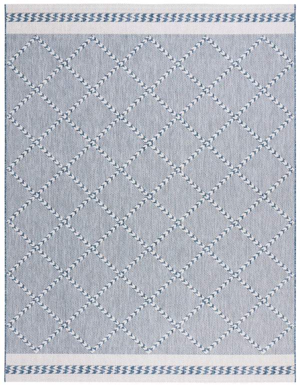 Safavieh Courtyard Exquisite Powerloomed Area Rug – Sophisticated Navy/Ivory Design For Indoor/Outdoor Spaces Navy ,Ivory 88% Polypropylene,12% Polyester Cy8234-534-810
