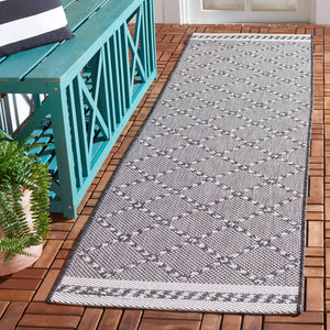 Safavieh Courtyard Exquisite Powerloomed Area Rug – Sophisticated Navy/Ivory Design For Indoor/Outdoor Spaces Navy ,Ivory 88% Polypropylene,12% Polyester Cy8234-534-810