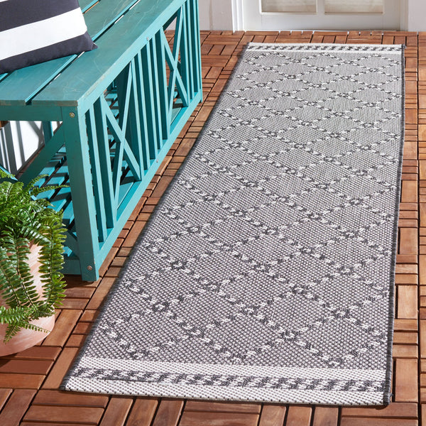 Safavieh Courtyard Exquisite Powerloomed Area Rug – Sophisticated Navy/Ivory Design For Indoor/Outdoor Spaces Navy ,Ivory 88% Polypropylene,12% Polyester Cy8234-534-810