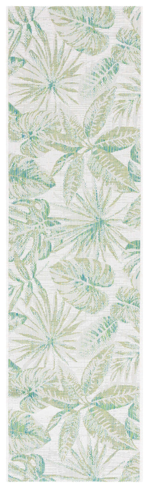 Safavieh Courtyard  8324 CY8324 Power Loomed Indoor / Outdoor Rug Ivory / Green CY8324-55712-9