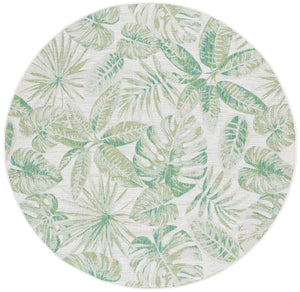 Safavieh Courtyard  8324 CY8324 Power Loomed Indoor / Outdoor Rug Ivory / Green CY8324-55712-7R