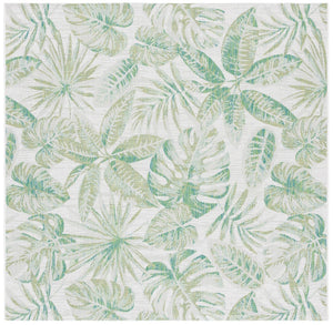 Safavieh Courtyard  8324 CY8324 Power Loomed Indoor / Outdoor Rug Ivory / Green CY8324-55712-7SQ