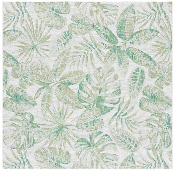 Safavieh Courtyard  8324 CY8324 Power Loomed Indoor / Outdoor Rug Ivory / Green CY8324-55712-7SQ