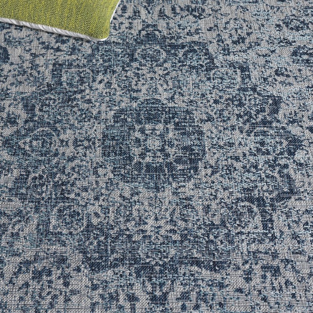Safavieh Courtyard Elegant Area Rug - Stylish, Durable, And Versatile Design For Home Or Outdoor Spaces Navy ,Grey 88% Polypropylene,12% Polyester Cy8334-35821-6