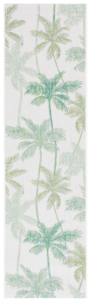 Safavieh Courtyard  8354 CY8354 Power Loomed Indoor / Outdoor Rug Ivory / Green CY8354-55712-9