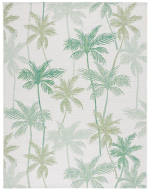 Safavieh Courtyard  8354 CY8354 Power Loomed Indoor / Outdoor Rug Ivory / Green CY8354-55712-810