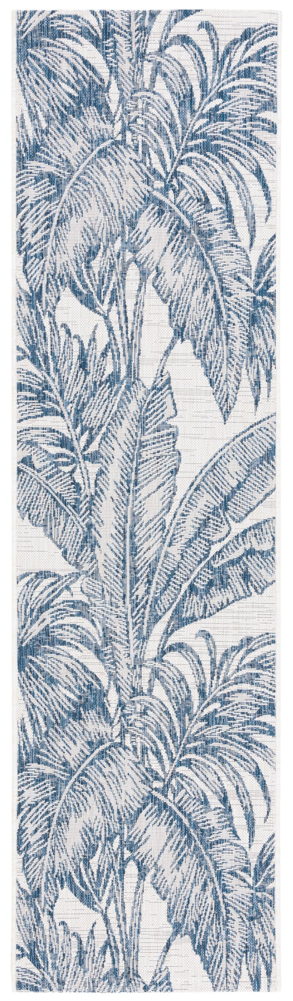 Safavieh Courtyard Exquisite Botanical Area Rug – Indoor/Outdoor Versatile Elegance For Any Space Ivory ,Navy 88% Polypropylene,12% Polyester Cy8373-534-4