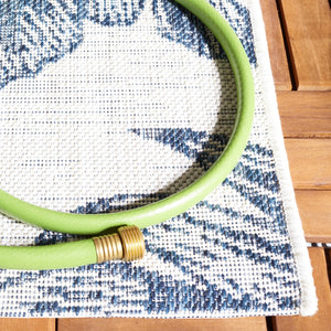 Safavieh Courtyard Cy8373 PowerLoomed Indoor / Outdoor Rug Ivory / Navy CY8373-534-5