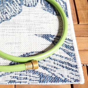 Safavieh Courtyard Exquisite Botanical Area Rug – Indoor/Outdoor Versatile Elegance For Any Space Ivory ,Navy 88% Polypropylene,12% Polyester Cy8373-534-4