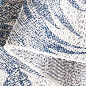 Safavieh Courtyard Exquisite Botanical Area Rug – Indoor/Outdoor Versatile Elegance For Any Space Ivory ,Navy 88% Polypropylene,12% Polyester Cy8373-534-4