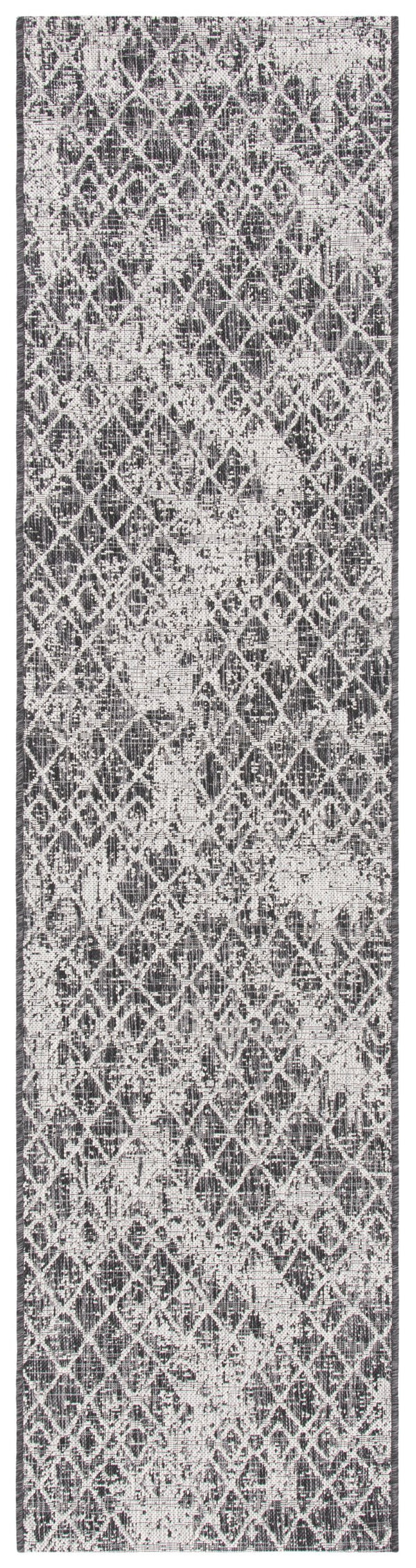 Safavieh Courtyard Contemporary Area Rug - Elegant Black And Grey Geometric Design For Indoor & Outdoor Spaces Black ,Grey 88% Polypropylene,12% Polyester Cy8380-37621-29
