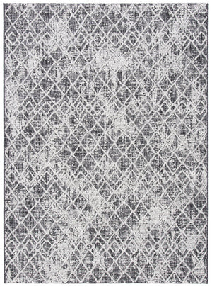 Safavieh Courtyard Contemporary Area Rug - Elegant Black And Grey Geometric Design For Indoor & Outdoor Spaces Black ,Grey 88% Polypropylene,12% Polyester Cy8380-37621-29