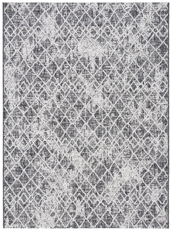 Safavieh Courtyard Contemporary Area Rug - Elegant Black And Grey Geometric Design For Indoor & Outdoor Spaces Black ,Grey 88% Polypropylene,12% Polyester Cy8380-37621-29