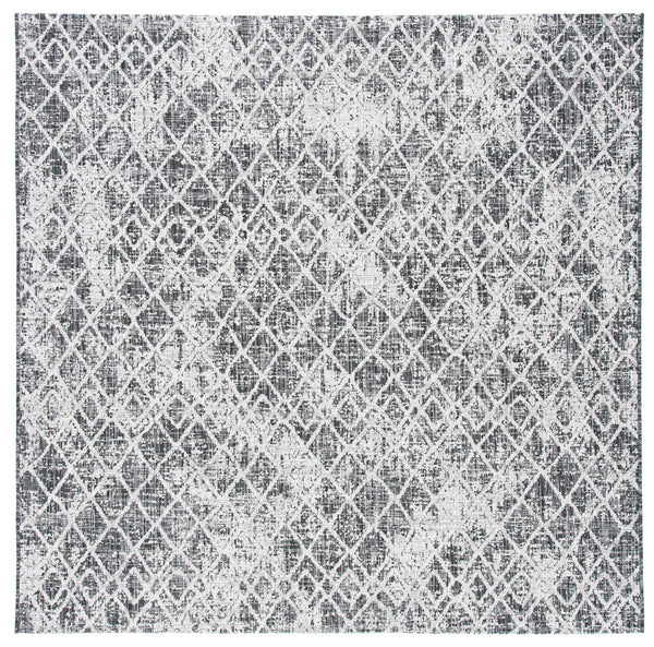 Safavieh Courtyard Contemporary Area Rug - Elegant Black And Grey Geometric Design For Indoor & Outdoor Spaces Black ,Grey 88% Polypropylene,12% Polyester Cy8380-37621-29