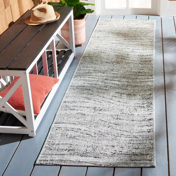 Safavieh Courtyard Contemporary Area Rug - Plush Comfort And Elegant Design For Versatile Indoor/Outdoor Use Ivory ,Grey 88% Polypropylene,12% Polyester Cy8384-37612-7r