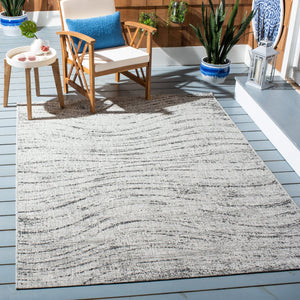 Safavieh Courtyard Contemporary Area Rug - Plush Comfort And Elegant Design For Versatile Indoor/Outdoor Use Ivory ,Grey 88% Polypropylene,12% Polyester Cy8384-37612-7r