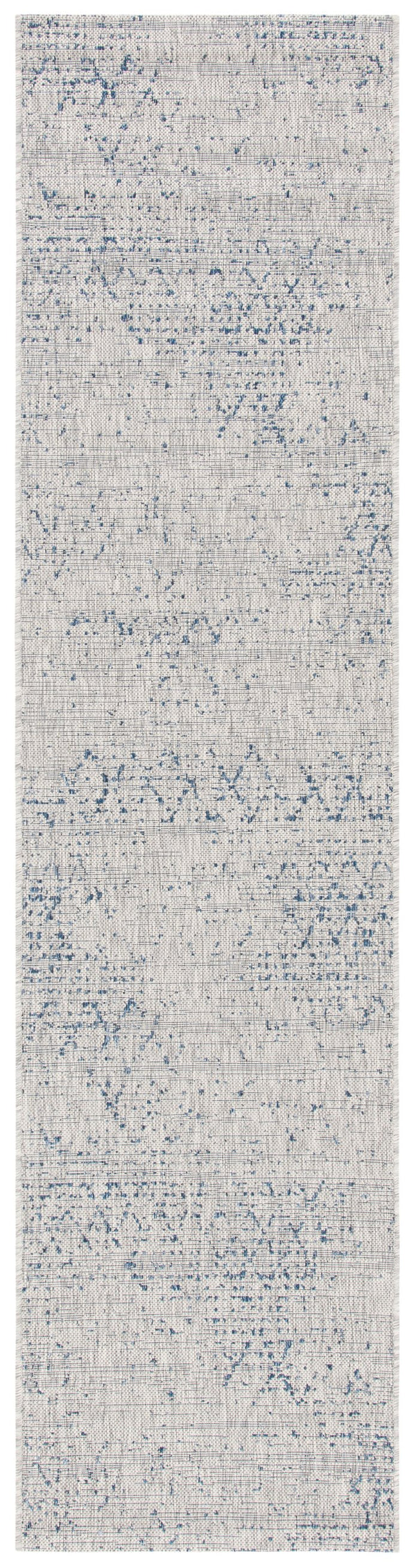 Safavieh Courtyard Elegant Area Rug - Modern Abstract Design, Durable Indoor/Outdoor, Oeko-tex Certified Quality Grey ,Navy 88% Polypropylene,12% Polyester Cy8385-36812-5