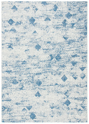 Safavieh Courtyard Contemporary Area Rug With Abstract Diamond Motifs - Perfect For Indoor And Outdoor Spaces Grey ,Navy 88% Polypropylene,12% Polyester Cy8388-36812-29