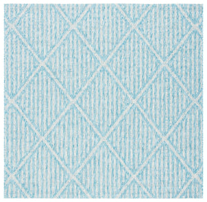 Safavieh Courtyard Elegant Diamond Pattern Indoor/Outdoor Area Rug – Durable, Stylish, And Oeko-tex Certified Aqua ,Grey 88% Polypropylene,12% Polyester Cy8392-37121-5