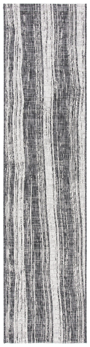 Safavieh Courtyard Contemporary Area Rug - Modern Abstract Design For Indoor & Outdoor Elegance And Comfort Black ,Grey 88% Polypropylene,12% Polyester Cy8393-37621-8