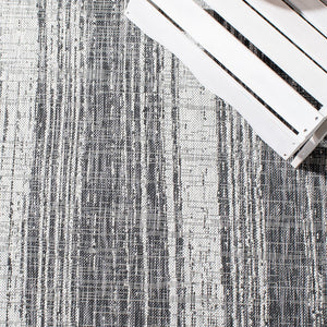 Safavieh Courtyard Contemporary Area Rug - Modern Abstract Design For Indoor & Outdoor Elegance And Comfort Black ,Grey 88% Polypropylene,12% Polyester Cy8393-37621-8