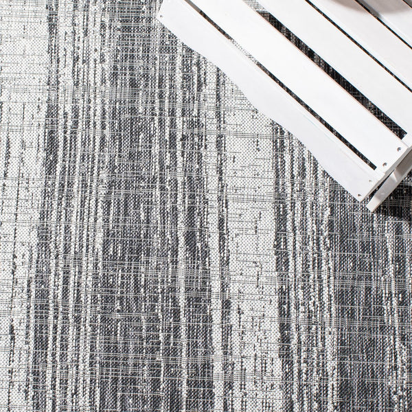 Safavieh Courtyard Contemporary Area Rug - Modern Abstract Design For Indoor & Outdoor Elegance And Comfort Black ,Grey 88% Polypropylene,12% Polyester Cy8393-37621-8