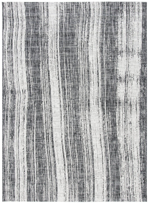 Safavieh Courtyard Contemporary Area Rug - Modern Abstract Design For Indoor & Outdoor Elegance And Comfort Black ,Grey 88% Polypropylene,12% Polyester Cy8393-37621-8