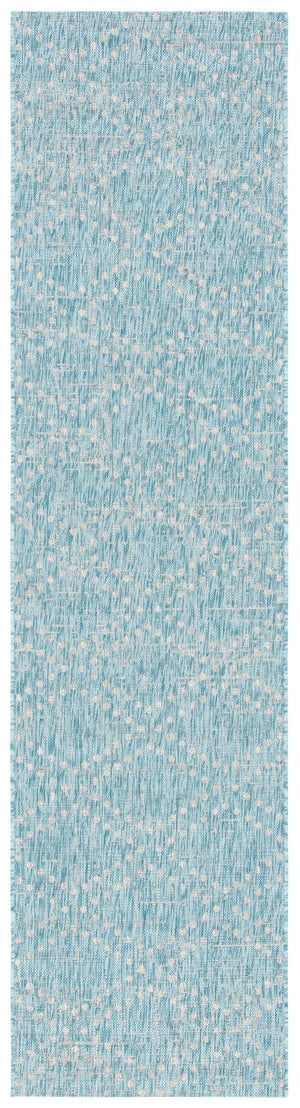 Safavieh Courtyard Elegant Aqua And Grey Area Rug – Stylish, Durable, And Perfect For Any Living Space Aqua ,Grey 88% Polypropylene,12% Polyester Cy8394-37121-9