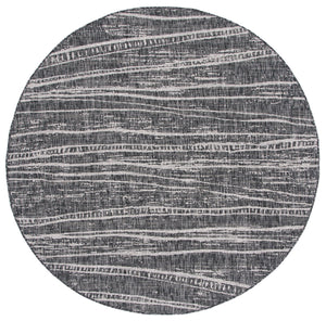 Safavieh Courtyard Elegant Abstract Area Rug - Durable Power-loomed Design For Indoor & Outdoor Spaces Black ,Ivory 88% Polypropylene,12% Polyester Cy8395-36621-29