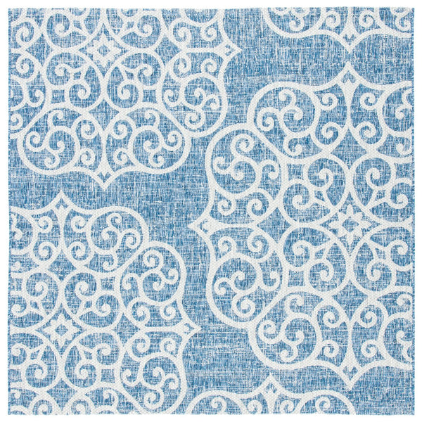 Safavieh Courtyard Elegant Navy And Grey Area Rug - Luxurious Design For Indoor And Outdoor Spaces Navy ,Grey 88% Polypropylene,12% Polyester Cy8396-36821-5