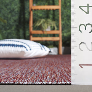 Safavieh Courtyard Small Rectangle Power-loomed Area Rug - Timeless Red Elegance For Indoor & Outdoor Spaces Red ,Red 88% Polypropylene,12% Polyester Cy8403-36522-7sq