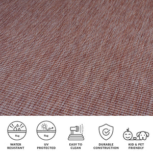 Safavieh Courtyard Small Rectangle Power-loomed Area Rug - Timeless Red Elegance For Indoor & Outdoor Spaces Red ,Red 88% Polypropylene,12% Polyester Cy8403-36522-7sq