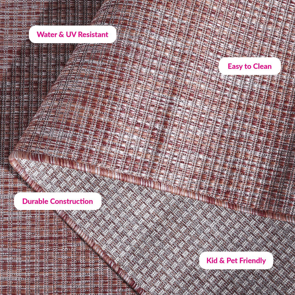 Safavieh Courtyard Small Rectangle Power-loomed Area Rug - Timeless Red Elegance For Indoor & Outdoor Spaces Red ,Red 88% Polypropylene,12% Polyester Cy8403-36522-7sq