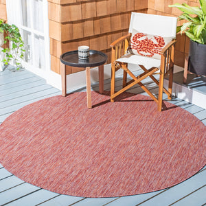 Safavieh Courtyard Small Rectangle Power-loomed Area Rug - Timeless Red Elegance For Indoor & Outdoor Spaces Red ,Red 88% Polypropylene,12% Polyester Cy8403-36522-7sq