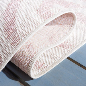 Safavieh Courtyard Contemporary Grey And Black Runner Rug - Stylish Indoor/Outdoor Area Rug For Modern Spaces Ivory ,Navy 88% Polypropylene,12% Polyester Cy8444-53412-4