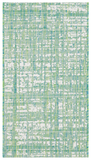 Safavieh Courtyard Elegant 9' X 12' Indoor/Outdoor Area Rug With Abstract Design In Pink And Ivory Tones Orange ,Ivory 85.4% Polypropylene,10.4% Polyester,4.2% Latex Cy8451-52821-810