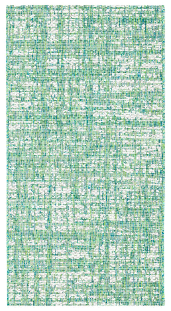 Safavieh Courtyard Elegant 9' X 12' Indoor/Outdoor Area Rug With Abstract Design In Pink And Ivory Tones Orange ,Ivory 85.4% Polypropylene,10.4% Polyester,4.2% Latex Cy8451-52821-810